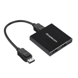 Simplecom CM214 DisplayPort Splitter 1 IN 2 OUT MST Hub for Dual Extended Screen