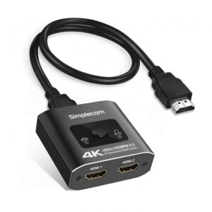 (LS)Simplecom CM302 Bi-Directional 2 Way HDMI 2.0 Switch Selector 4K@60Hz HDCP 2