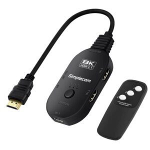 (LS)Simplecom CM353 3-Port HDMI 2.1 Switch 3 IN 1 OUT Splitter HDCP 2.3 8K@60Hz