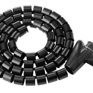 Brateck 15mm/0.59' Diameter Coiled Tube Cable Sleeve Material Polyethylene(PE) D