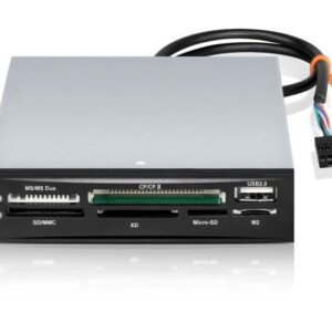 Astrotek 3.5' Internal Card Reader Black All In One USB2.0 Hub CF MS SD Flash Me