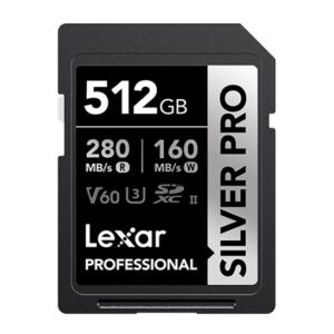 Lexar Professional SILVER PRO 512GB SDXC™ UHS-II Card 512GB—C10
