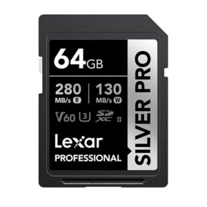 Lexar Professional SILVER PRO 64GB SDXC™ UHS-II Card 64GB—C10