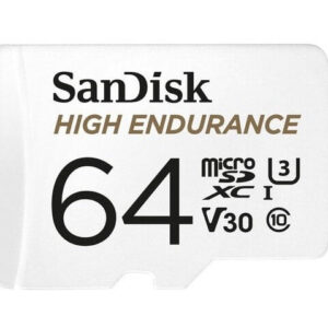SanDisk High Endurance 64GB microSD 100MB/s 40MB/s 5K hrs 4K UHD C10 U3 V30 -40Â