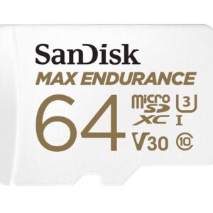 (LS) SanDisk Max Endurance 64GB microSD 100MB/s 40MB/s 20K hrs 4K UHD C10 U3 V30