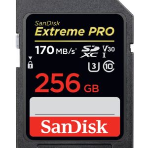 SanDisk 256GB Extreme PRO Memory Card 170MB/s Full HD & 4K UHD Class 30 Speed Sh