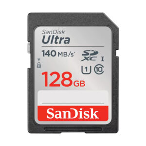(LS) SanDisk Ultra 128GB SDHC SDXC UHS-I Memory Card 140MB/s Full HD Class 10 Sp
