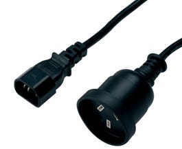 Hypertec H40UPSIEC150MM UPS Cable IEC Male to 3 Pin Power Socket