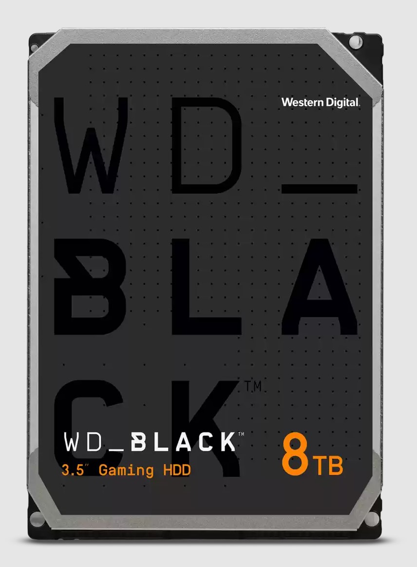 Western Digital WD Black 8TB 3.5' HDD SATA 6gb/s 7200RPM 256MB Cache CMR Tech fo