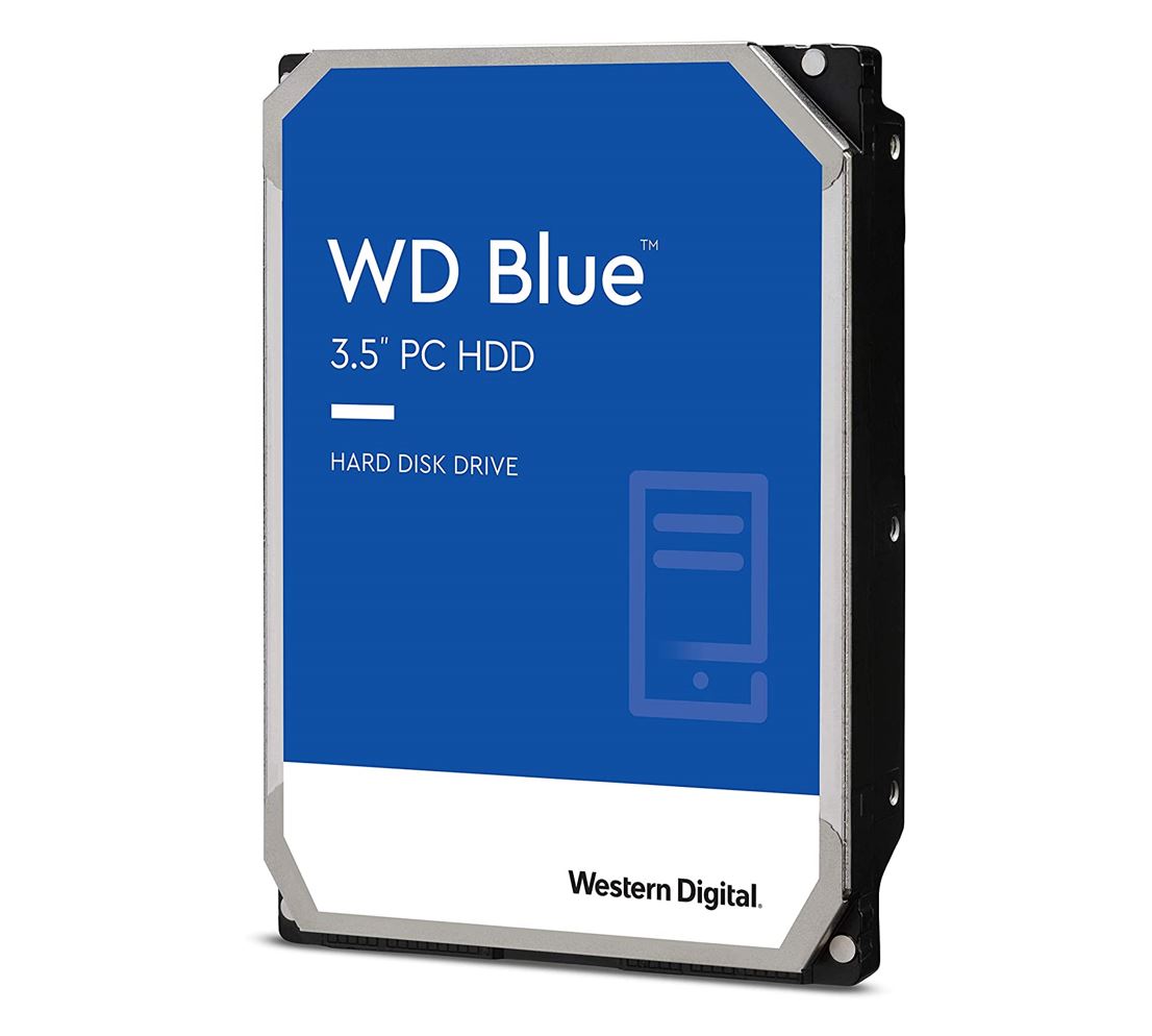 Western Digital WD Blue 1TB 3.5' HDD SATA 6Gb/s 7200RPM 64MB Cache CMR Tech 2yrs