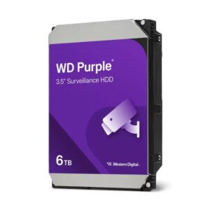 Western Digital WD Purple 6TB 3.5' Surveillance HDD 5400RPM 64MB SATA3 175MB/s 1