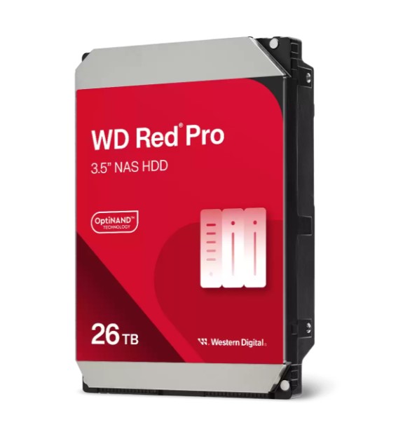 Western Digital WDRed Pro NAS Hard Drive - 26TB 3.5' 272MB/s 7200 RPM 512MB SATA