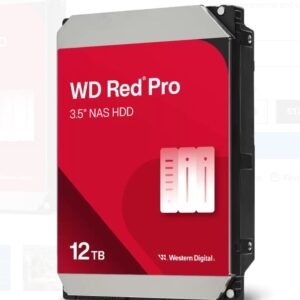 Western Digital WD Red Pro 12TB 3.5' NAS HDD SATA3 7200RPM 256MB Cache 24x7 300T
