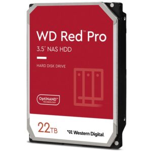 Western Digital WD Red Pro 22TB 3.5' NAS HDD SATA3 7200RPM 512MB Cache 24x7 300T