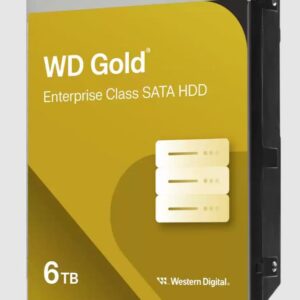 Western Digital Gold 6TB 3.5' Enterprise Class SATA 6 Gb/s HDD 7200 RPM Cache Si