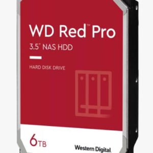 Western Digital WD Red Pro 6TB 3.5' NAS HDD SATA3 7200RPM 256MB Cache 24x7 300TB