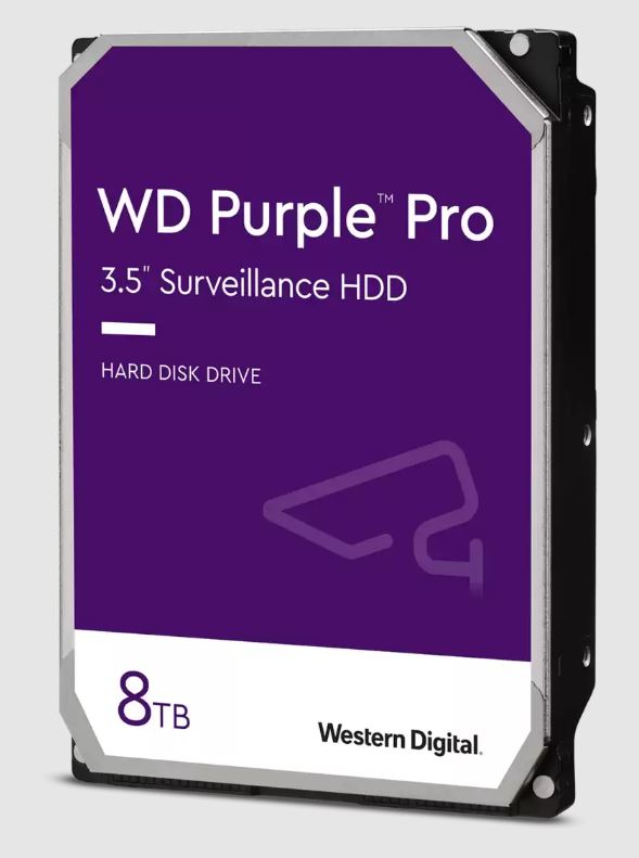 Western Digital WD Purple Pro 8TB 3.5' Surveillance HDD 7200RPM 256MB SATA3 245M