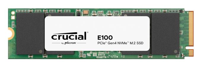Crucial E100 1TB Gen4 NVMe SSD 5000/4500 MB/s R/W 80TBW 350K/460K IOPS 1M hrs MT