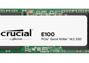 Crucial E100 2TB Gen4 NVMe SSD 5000/4500 MB/s R/W 100TBW 350K/460K IOPS 1M hrs M