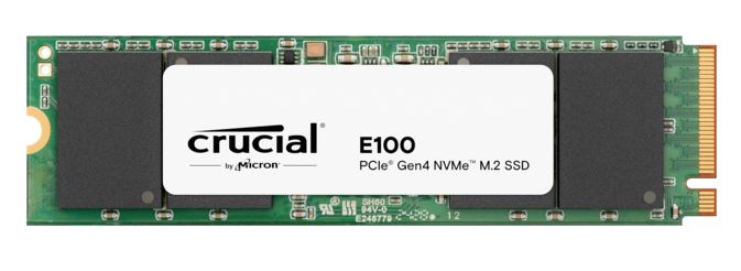 Crucial E100 480GB Gen4 NVMe SSD 4700/2500 MB/s R/W 60TBW 350K/460K IOPS 1.5M hr