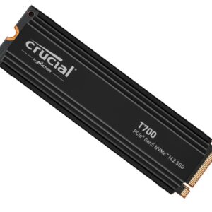 Crucial T700 1TB Gen5 NVMe SSD Heatsink - 11700/9500 MB/s R/W 600TBW 1500K IOPs