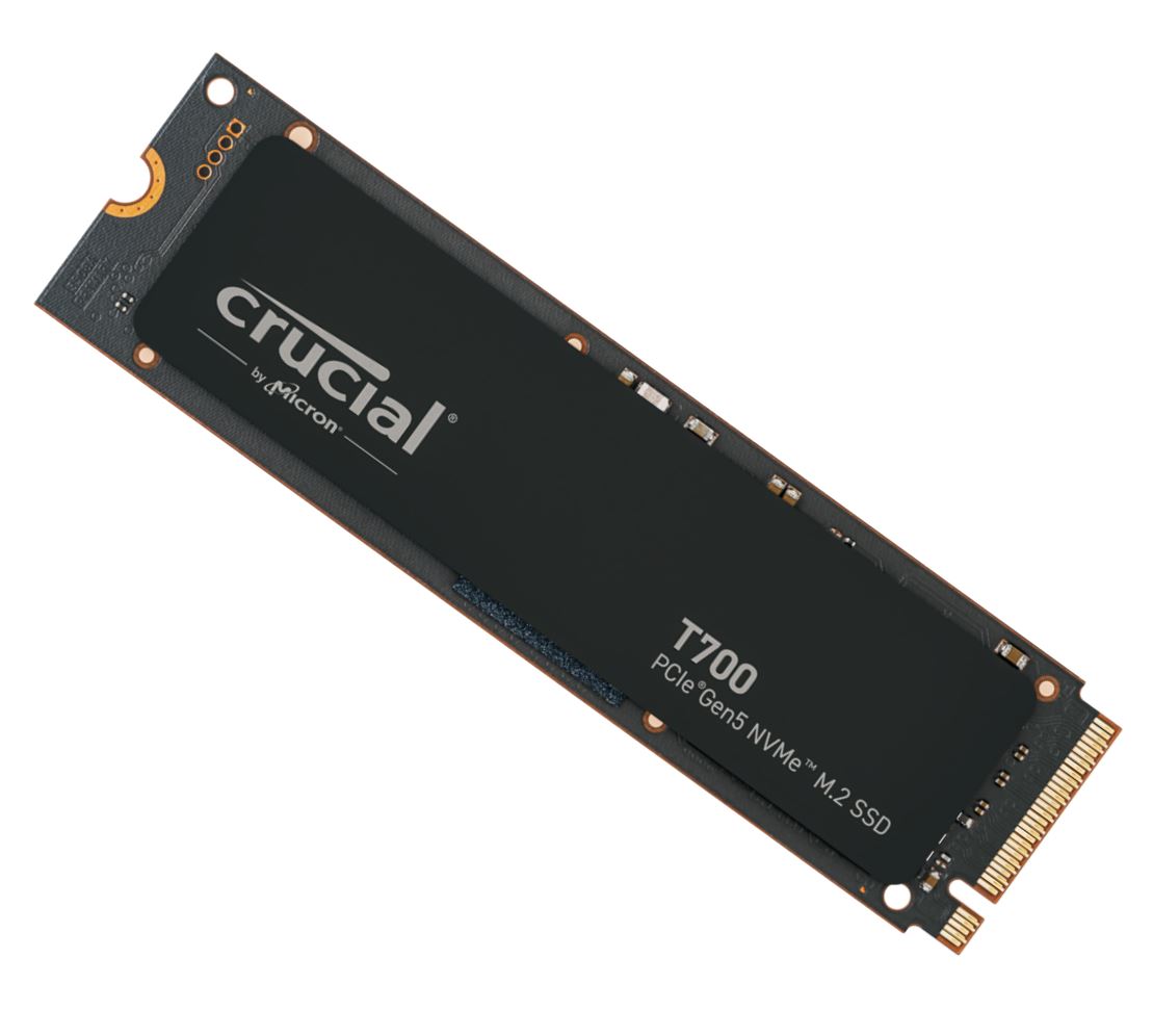 Crucial T700 4TB Gen5 NVMe SSD - 12400/11800MB/s R/W 2400TBW 1500K IOPs 1.5M hrs