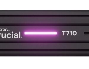 Crucial T710 2TB PCIe Gen5 NVMe 2280 SSD w Heatsink - 14500/13800 MB/s R/W 1200T
