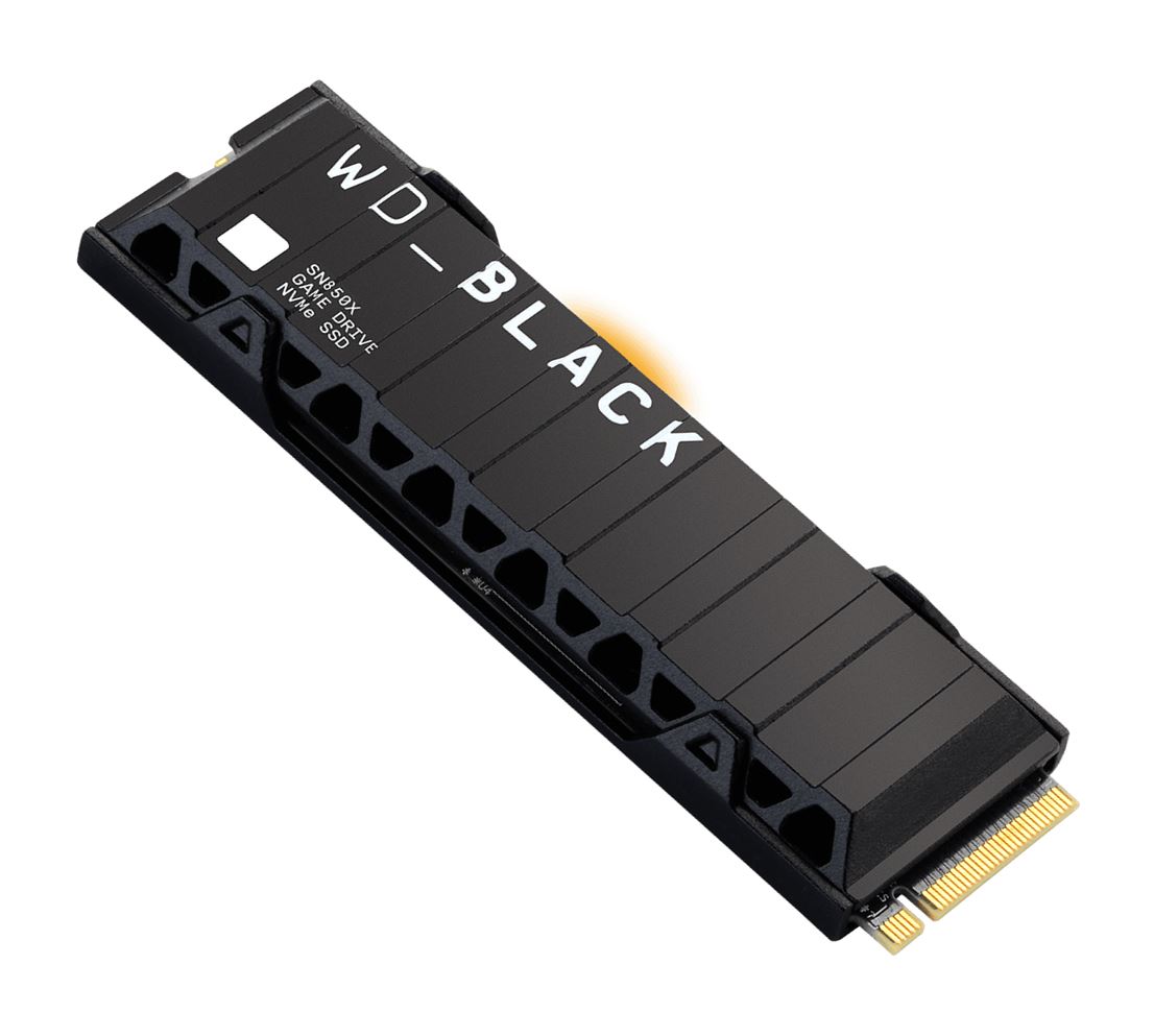 Western Digital WD Black SN850X 1TB Gen4 NVMe SSD Heatsink for PS5 - 7300MB/s 63