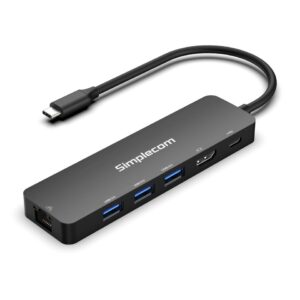 (LS)Simplecom CHT560 USB-C SuperSpeed 6-in-1 Multiport Docking Station HDMI 2.0
