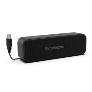 Simplecom UM228 Portable USB Stereo Soundbar Speaker Plug and Play with Volume C