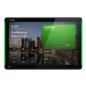Yealink RoomPanel Plus E2- Black Android 13 OS Touch Screen Scheduler 10.1-inch