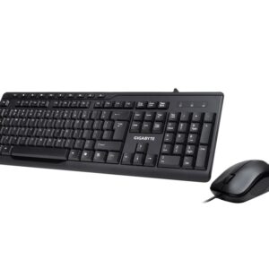 (LS) Gigabyte KM6300 USB Wired Keyboard & Mouse Combo multimedia controls 1000dp