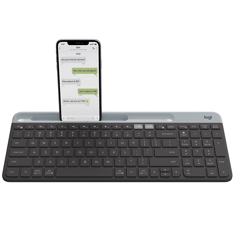 Logitech K580 Slim Multi-Device Wireless Keyboard - 24 months Battery Life