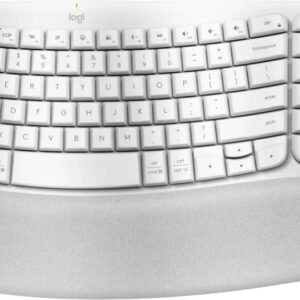 Logitech Ergo Series Wave Keys Wireless Ergonomic Keyboard (Off-white)