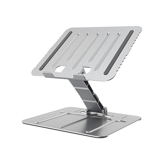 Brateck Foldable Stepless Adjustable Laptop Riser For 10'-17.3' laptops & tablet