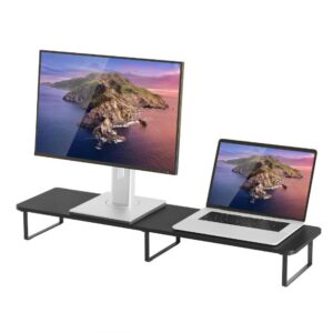 mbeat® activiva Black Dual Monitor Riser Dimensions:1000mm × 260mm × 122mm Fi