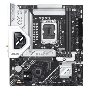 ASUS B860M AYW GAMING WIFI Micro-ATX Motherboard Up to 128GB DDR5 (2x Slots)