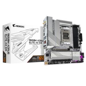 (LS) Gigabyte B650M AORUS ELITE AX ICE AMD B650 AM5 ATX Motherboard 4x DDR5~256G