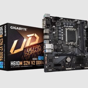Gigabyte H610M S2H V2 DDR4 Motherboard with 6+1+1 Hybrid Phases Digital VRM Desi
