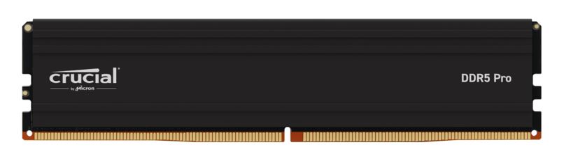 Crucial Pro 16GB (1x16GB) DDR5 UDIMM 6400MHz CL38 Black Heat Spreader Support In