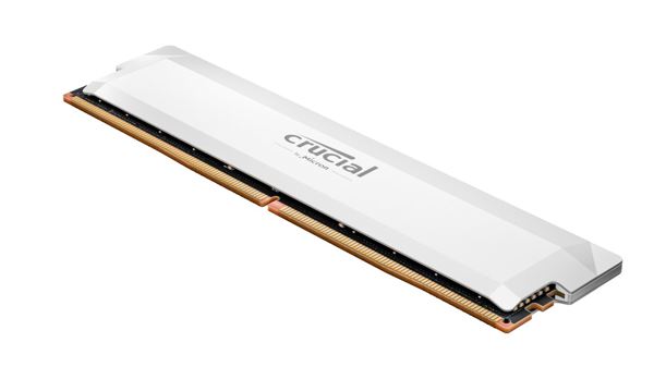 Crucial Pro 16GB (1x16GB) DDR5 UDIMM 6400MHz CL38 White Heat Spreader Support In