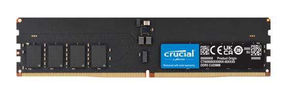 Crucial 16GB (1x16GB) DDR5 CUDIMM 6400MHZ CL52 Desktop PC Memory for Intel Core