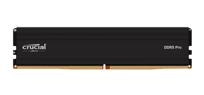 Crucial Pro 32GB (1x32GB) DDR5 UDIMM 5600MHz CL46 Black Heat Spreader Support In