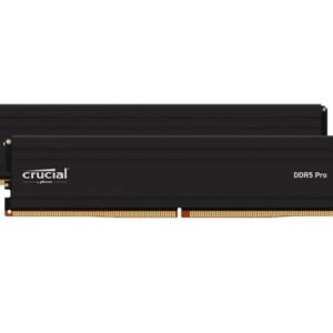 Crucial Pro 32GB (2x16GB) DDR5 UDIMM 6000MHz CL36 Black Heat Spreader Overclocki