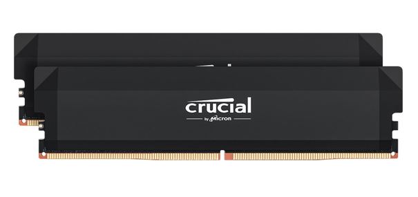 Crucial Pro 32GB (2x16GB) DDR5 UDIMM 6400MHz CL32 Black Heat Spreader Overclocki