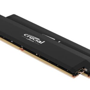 Crucial Pro 64GB (2x32GB) DDR5 UDIMM 6000MHz CL40 Black Heat Spreader Support In