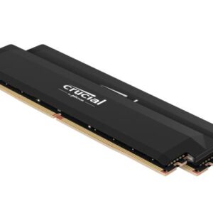 Crucial Pro 64GB (2x32GB) DDR5 UDIMM 6400MHz CL40 Black Heat Spreader Support In