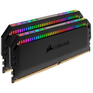 Corsair Dominator Platinum RGB 32GB (2x16GB) DDR4 3200MHz C16 XMP 2.0 Black Desk