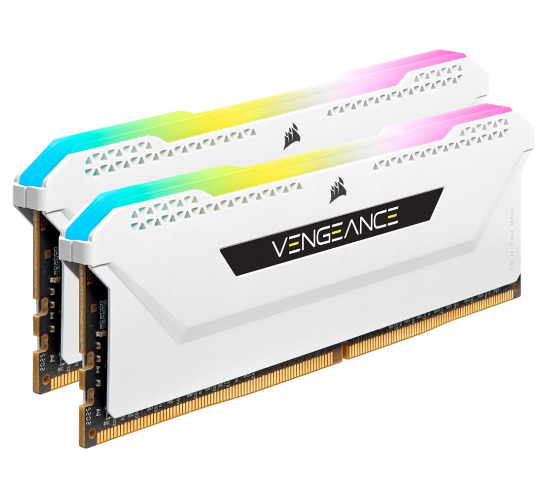 Corsair Vengeance RGB PRO SL 32GB (2x16GB) DDR4 3600Mhz C18 White Heatspreader D