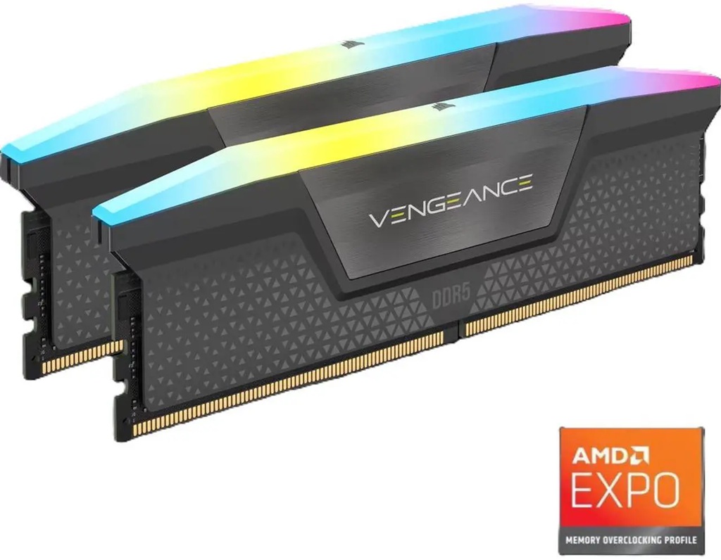 Corsair Vengeance RGB 32GB (2 x16GB) 288-Pin PC RAM DDR5 6000 (PC5 48000) Deskto